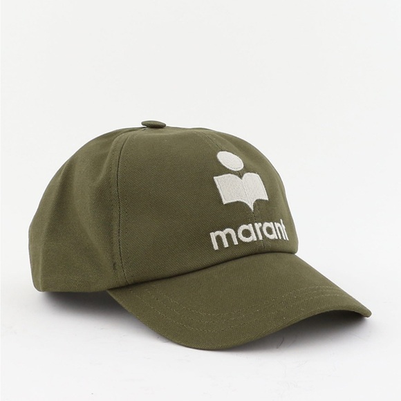 ISABEL MARANT iconic logo cap Tyron khaki/ecru - Picture 1 of 6